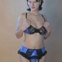 Blaue Dessous